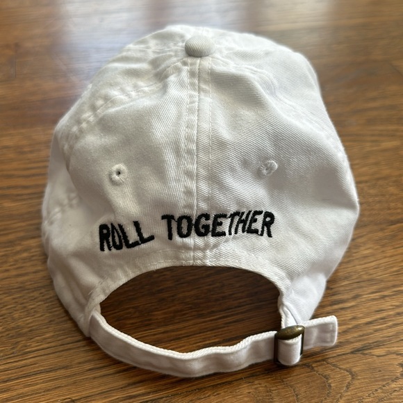 Unisex White Cotton Logo Baseball Cap - Picture 3 of 4